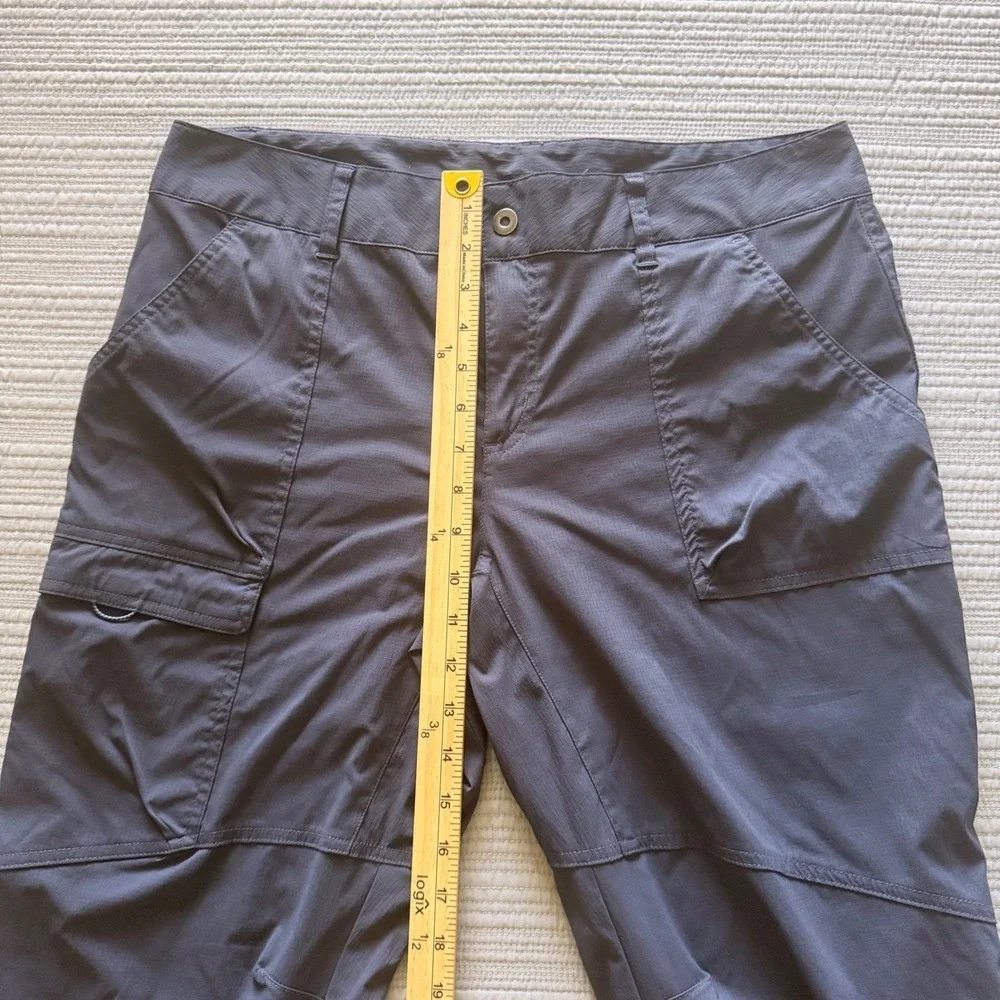 Columbia Omni-Shield Women's Gray Capri Hiking Cargo Pants Size 14 Outdoor Crop